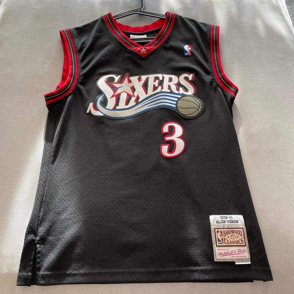 Allen Iverson Philadelphia 76ers Road 2000-01 Mitchell & Ness Jersey